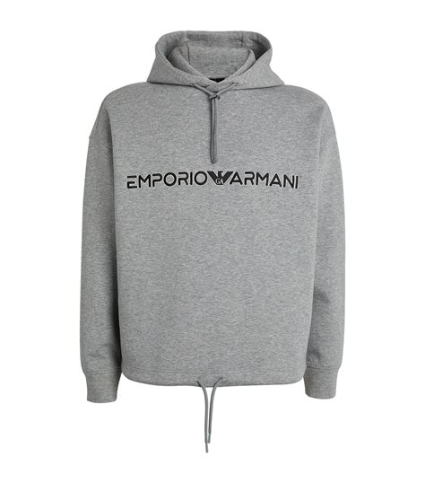 emporio armani grey hoodie